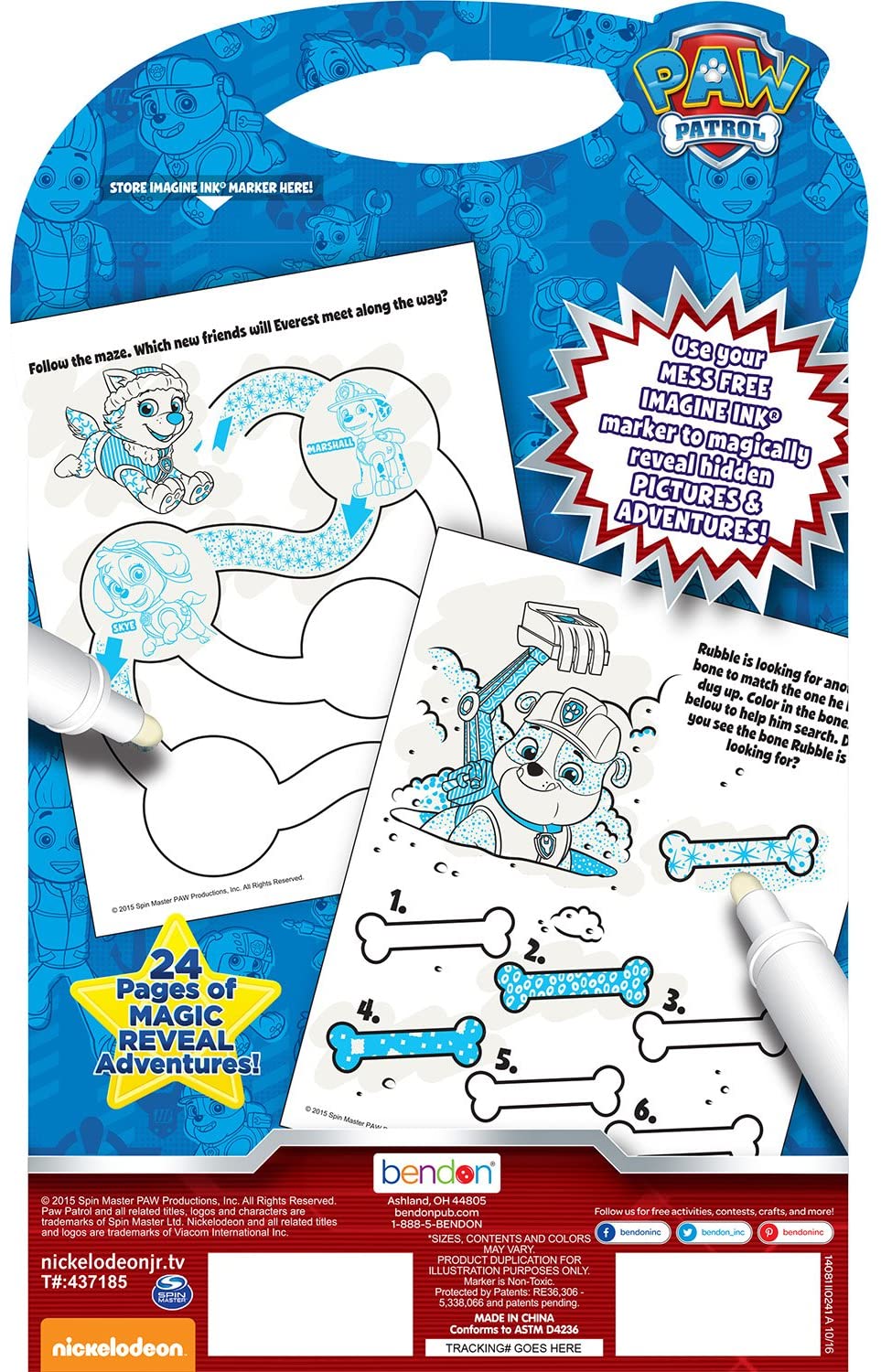 Bendon 16 Sheet My Little Pony Imagine Ink Coloring Book & Marker